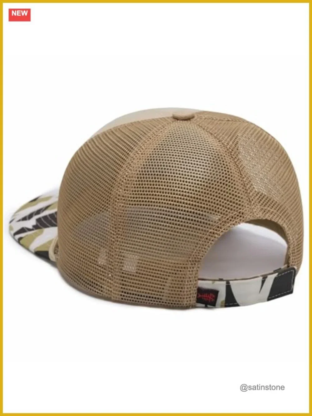 Camo Rope Trucker Hat Mesh Back Baseball Cap for Hunting Fishing